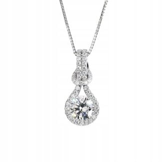 Wisiorek zawieszka srebrna błyszczące cyrkonie Wisiorek zawieszka srebrna błyszczące cyrkonie