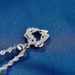 Wisiorek zawieszka SREBRO 925 błyszczące cyrkonie