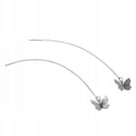 Kolczyki srebrne wiszące motylki Kolczyki srebrne wiszące motylki