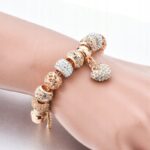 Bransoletka modułowa Charms Beads Serce 20 cm