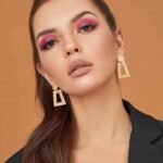 Kolczyki złote figury sztyfty Kolczyki złote figury sztyfty