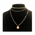 Naszyjnik Łańcuszek Złoty 3w1 Koło