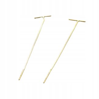 Kolczyki złote wiszące łańcuszki lekkie sztyfty