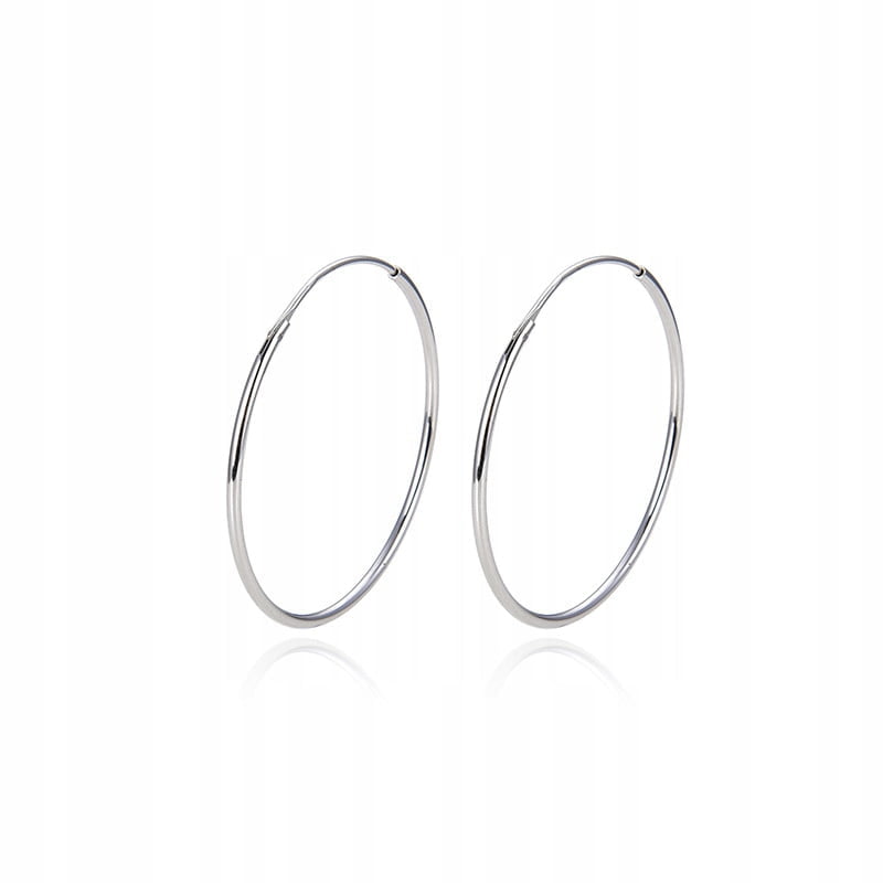 Kolczyki Srebro 925 Koła Kółka 28 mm Kolczyki Srebro 925 Koła Kółka 28 mm