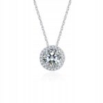 Wisiorek zawieszka srebrna błyszczące cyrkonie