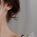 Kolczyki srebrne serca łańcuszki Kolczyki srebrne serca łańcuszki