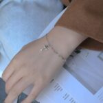 Bransoletka SREBRO próby 925 Krzyżyk Krzyż Bransoletka SREBRO próby 925 Krzyżyk Krzyż