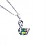 Naszyjnik Srebro 925 do Swarovski cyrkonie Łabędź Naszyjnik Srebro 925 do Swarovski cyrkonie Łabędź