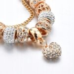 Bransoletka modułowa Charms Beads Serce 20 cm