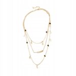 Naszyjnik Łańcuszek Złoty 3w1 Listki Koła