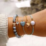 Zestaw bransoletka łańcuszek serce krab żółw Zestaw bransoletka łańcuszek serce krab żółw