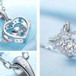 Wisiorek zawieszka SREBRO 925 Serce Skrzydła