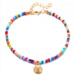 Bransoletka srebrna na nogę kostkę Muszla Bransoletka srebrna na nogę kostkę Muszla