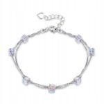 Bransoletka SREBRO próby 925 do Swarovski cyrkonie