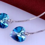 Kolczyki SREBRO 925 Serca cyrkonie Swarovski