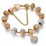 Bransoletka modułowa Charms Beads Serce 19 cm