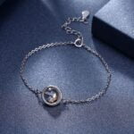 Bransoletka SREBRO próby 925 Szklana Kula