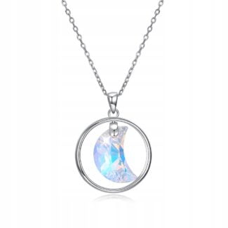 Naszyjnik Srebro 925 do Swarovski cyrkonie Księżyc Naszyjnik Srebro 925 do Swarovski cyrkonie Księżyc