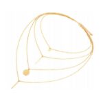 Naszyjnik Łańcuszek Złoty 4w1 Gwiazdka Mandala