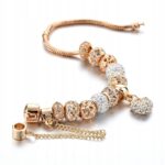 Bransoletka modułowa Charms Beads Serce 20 cm