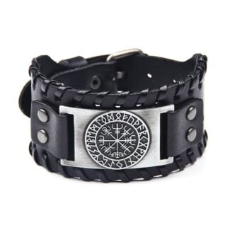 Bransoleta męska Nordycka Kompas Wikingów Vegvísir