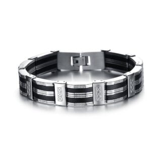 Bransoletka męska stal nierdzewna