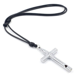 Naszyjnik męski Krzyż z gwizdkiem