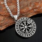 Naszyjnik męski Nordycki Kompas Vegvisir