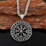 Naszyjnik męski Nordycki Kompas Vegvisir