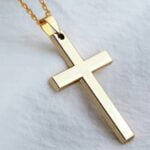 Naszyjnik męski Krzyż Złoty