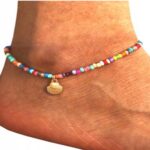 Bransoletka srebrna na nogę kostkę Muszla Bransoletka srebrna na nogę kostkę Muszla