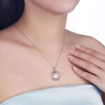 Naszyjnik Srebro 925 do Swarovski cyrkonie Księżyc