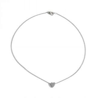 Naszyjnik Łańcuszek Srebrny Serce