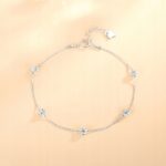 Bransoletka SREBRO próby 925 Kulki Cyrkonie