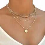 Naszyjnik Łańcuszek Złoty 3w1 Koło