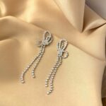 Kolczyki srebrne wiszące kryształy cyrkonie Kolczyki srebrne wiszące kryształy cyrkonie