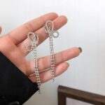 Kolczyki srebrne wiszące kryształy cyrkonie Kolczyki srebrne wiszące kryształy cyrkonie