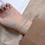 Bransoletka SREBRO próby 925 Krzyżyk Krzyż Bransoletka SREBRO próby 925 Krzyżyk Krzyż