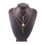 Naszyjnik Łańcuszek Złoty 4w1 Gwiazdka Mandala