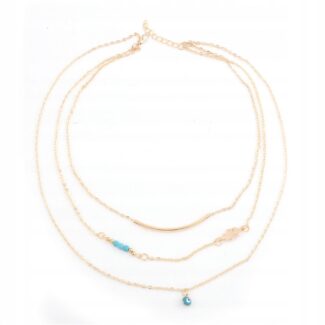 Naszyjnik Łańcuszek Złoty 3w1 Ręka Fatimy Oko Naszyjnik Łańcuszek Złoty 3w1 Ręka Fatimy Oko