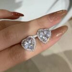 Kolczyki srebrne Serce