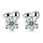Kolczyki Srebro 925 błyszczące cyrkonie sztyfty