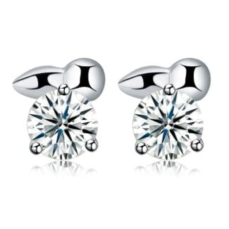 Kolczyki Srebro 925 błyszczące cyrkonie sztyfty