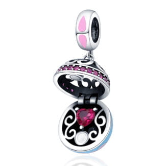 Charms do bransoletki Srebro 925 Otwierana Pozytywka