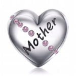 Charms do bransoletki Srebro 925 Serce Mama