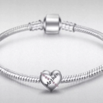 Charms do bransoletki Srebro 925 Serce Mama