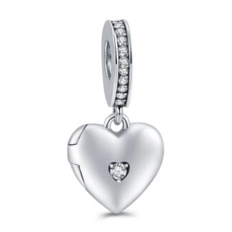 Charms do bransoletki Srebro 925 Serce Otwierane