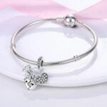 Charms do bransoletki Srebro 925 Stópki i Smoczek Dziecka