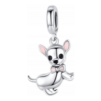Charms do bransoletki Srebro 925 Piesek Chihuahua