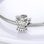 Charms do bransoletki Srebro 925 Aniołek
